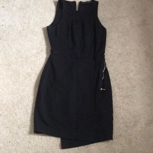 Zara asymmetrical black dress XS